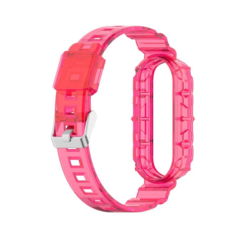 Transparent TPU Watchband Strap Integrated Wristband Replacement for Xiaomi Band 5 6 Transparent TPU Watchband Strap Integrated Wristband Replacement for Xiaomi Band 5 6